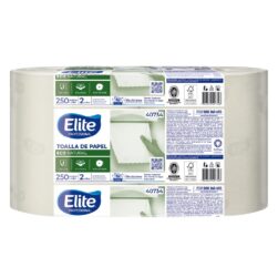 TOALLA PAPEL ELITE PROFESSIONAL ECOLÓGICA 250 METROS X 2 ROLLOS