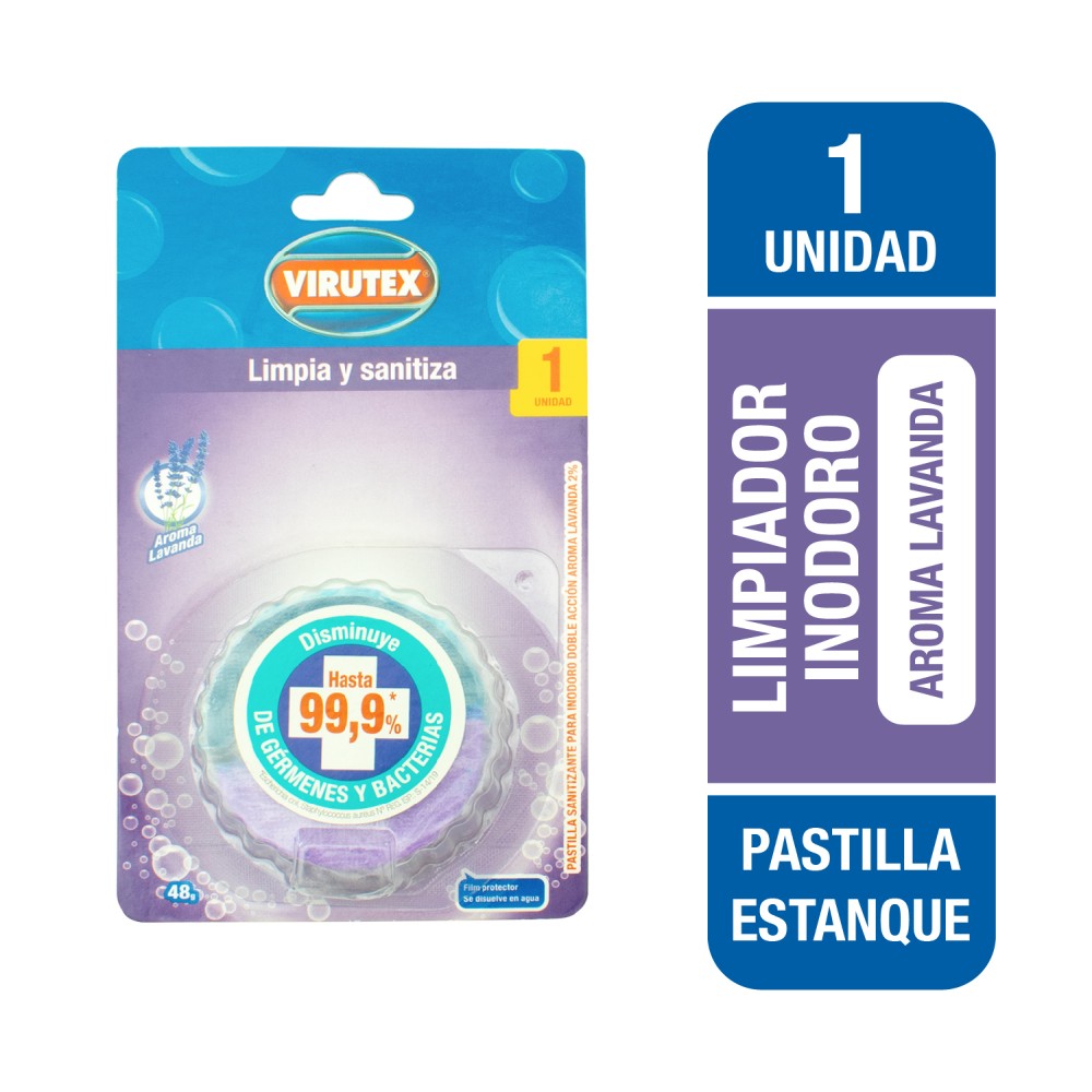Limpiador Inodoro Virutex Estanque 1 Pastilla