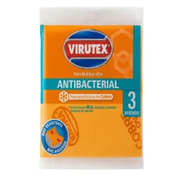 PaNo VIrutex Multiuso Cobre Antibacterial Paq. 3un