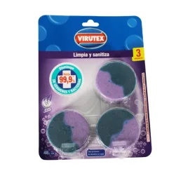 Pastilla Estanque Virutex C/Canasta Lavanda 3Und