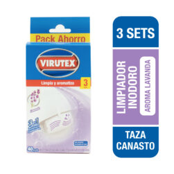 Pastilla Estanque Virutex C/Canasta Lavanda 3Und