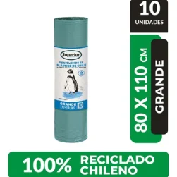Bolsa Basura Superior Rollo 80X110 Paq 10und,