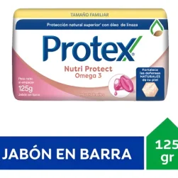 Jabón Tocador Barra Protex N, Protect Omega 3 125g