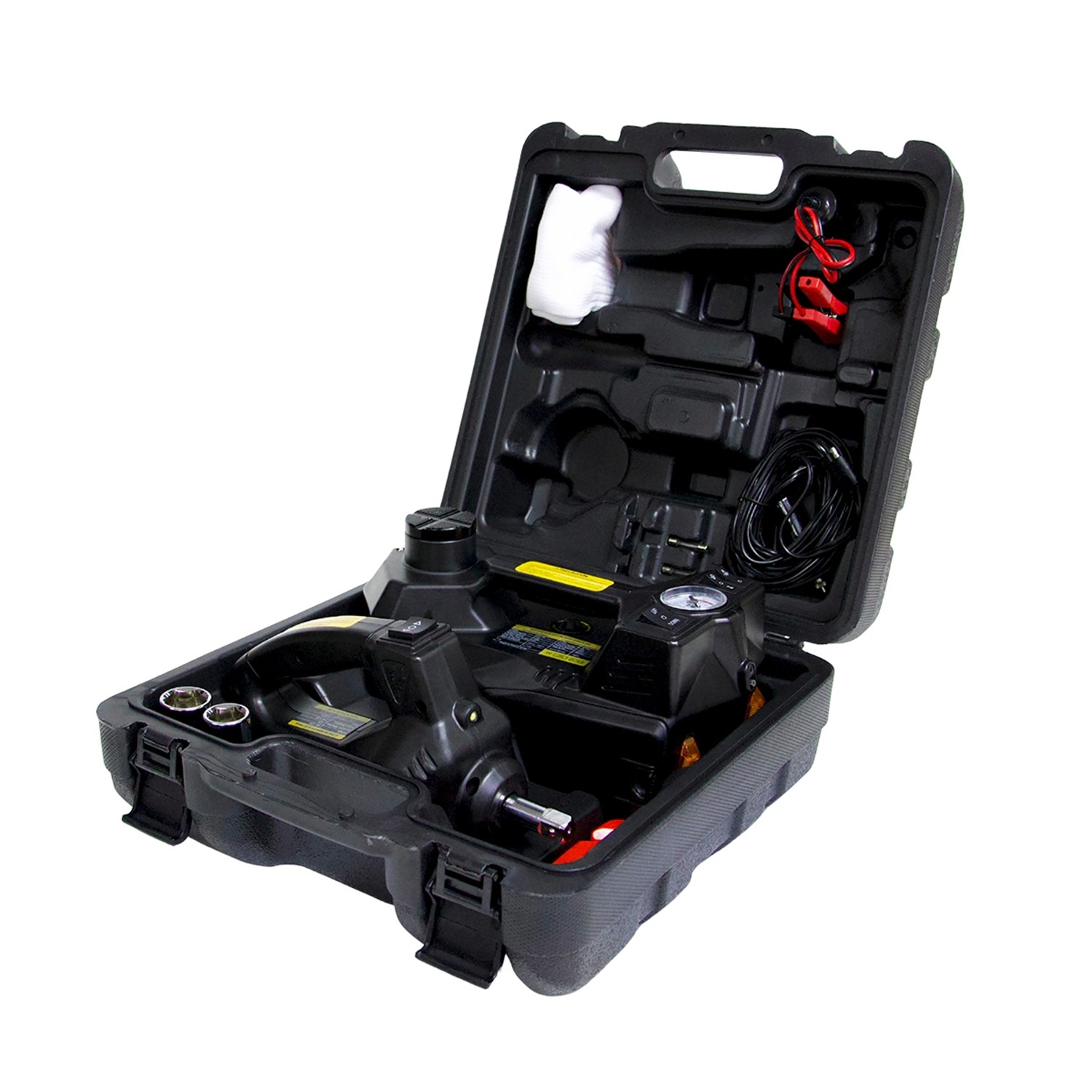 Gata Hidráulica Krafter 12v Kit 3 en 1 - Imagen 2