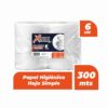 Papel Higienico Xtreme Hoja Simple Paquete 6 Rollos x 300mts
