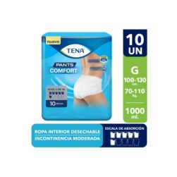 Pañal Adulto Tena Panst Comfort Talla G Paq 10Und