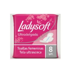 Toalla Femenina Ladysoft Ultra Delgada Con Malla Día 8 Unida