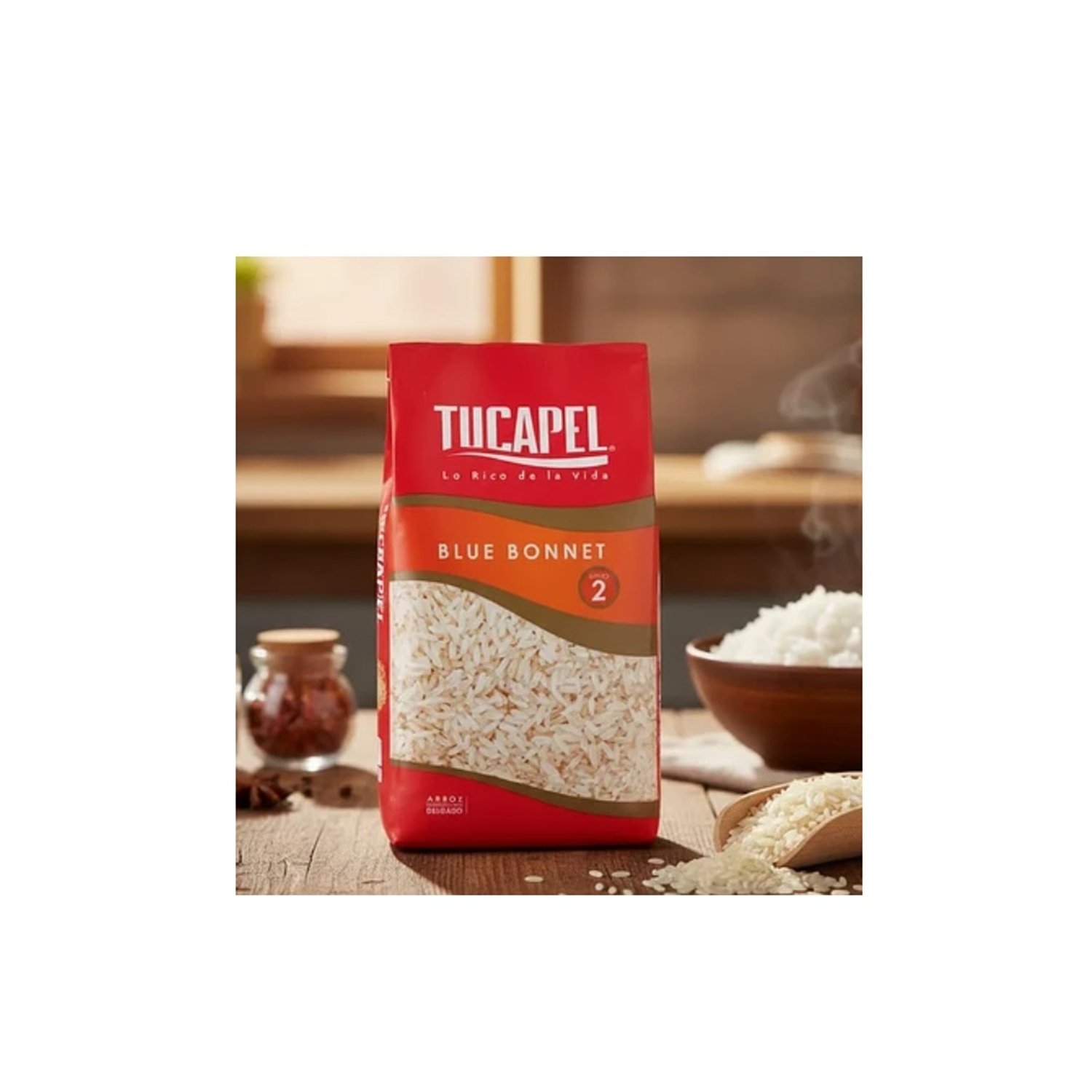 Arroz Tucapel G2 Blue Bonet Largo 900 Gr. - Imagen 2
