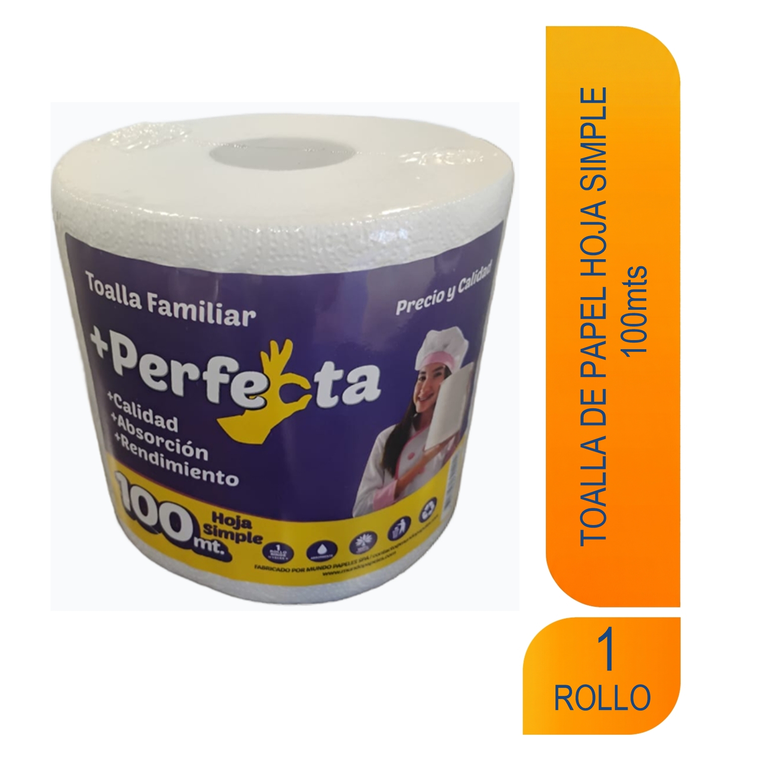 Toalla Papel Perfecta H/S 100 Mts Und