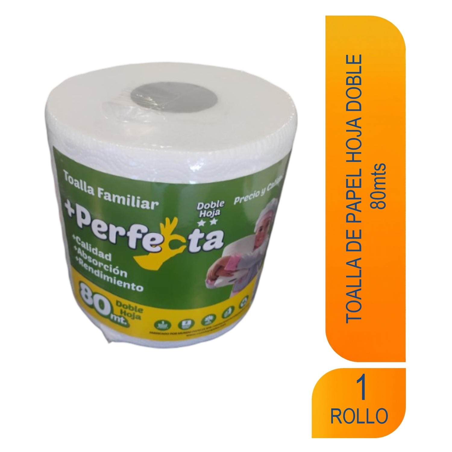 Toalla Papel Perfecta H/D 80 Mts Und