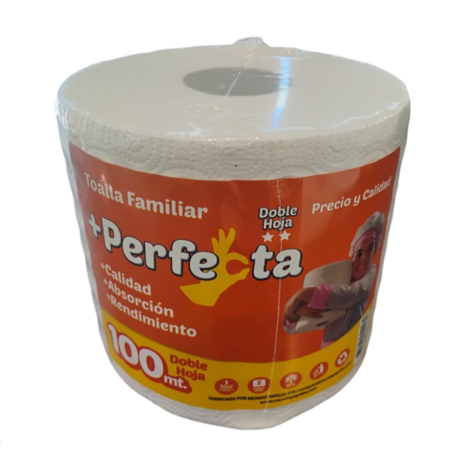 Toalla Papel Perfecta H/D 100 Mts Und - Imagen 2