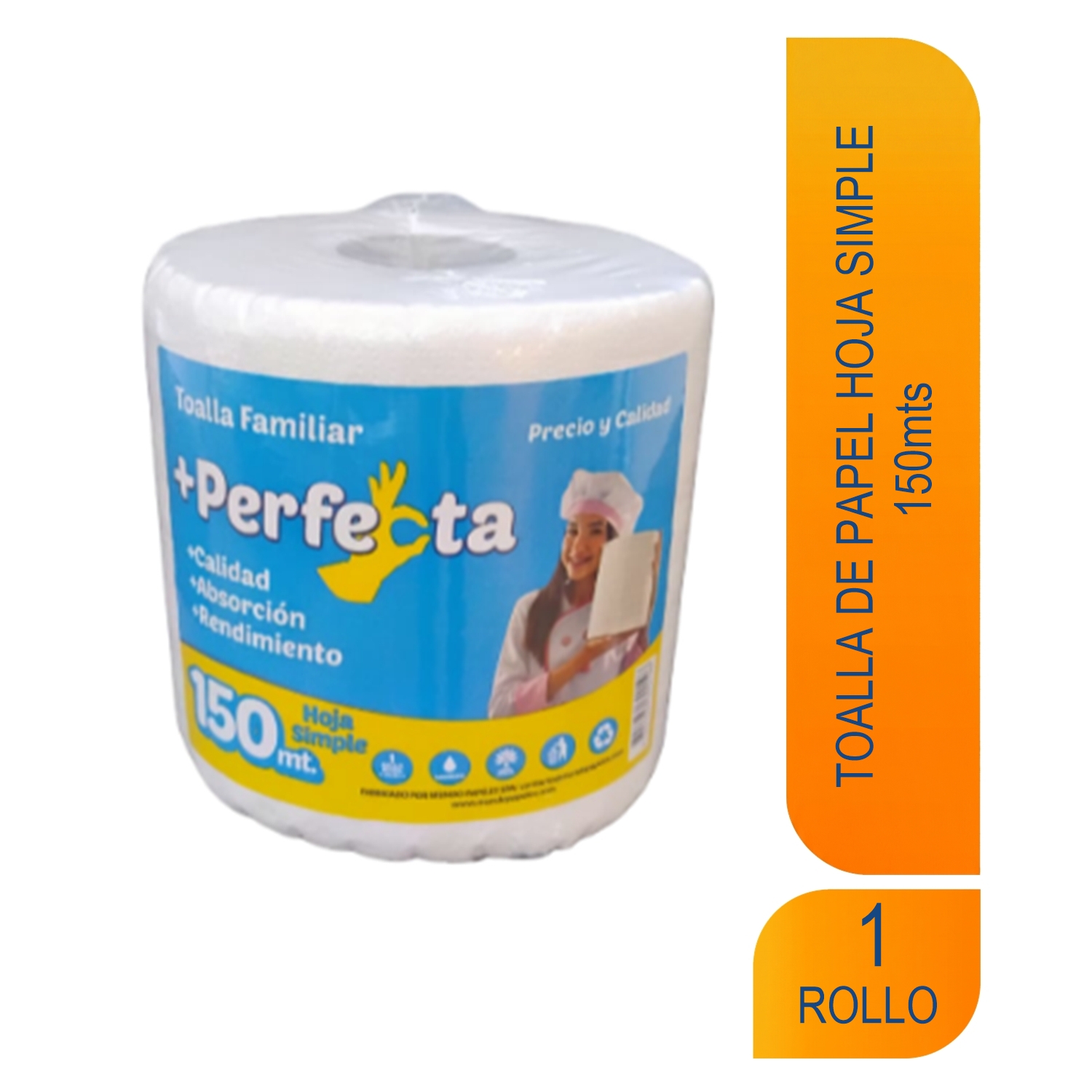 Toalla Papel Perfecta H/S 150 Mts Und