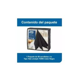 Alternative view of Servilleta Mesa Tork Linstyle Premium Hoja Simple 50U Color Negro Modelo SE70034