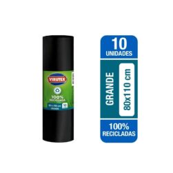 Bolsa Para Basura Virutex 80x110cm, 100% Reciclada 10 Un