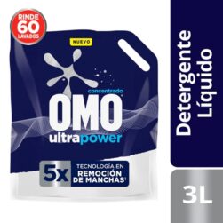 Detergente Liquido Omo Matic Detergente Multiacción 3lt Doypack