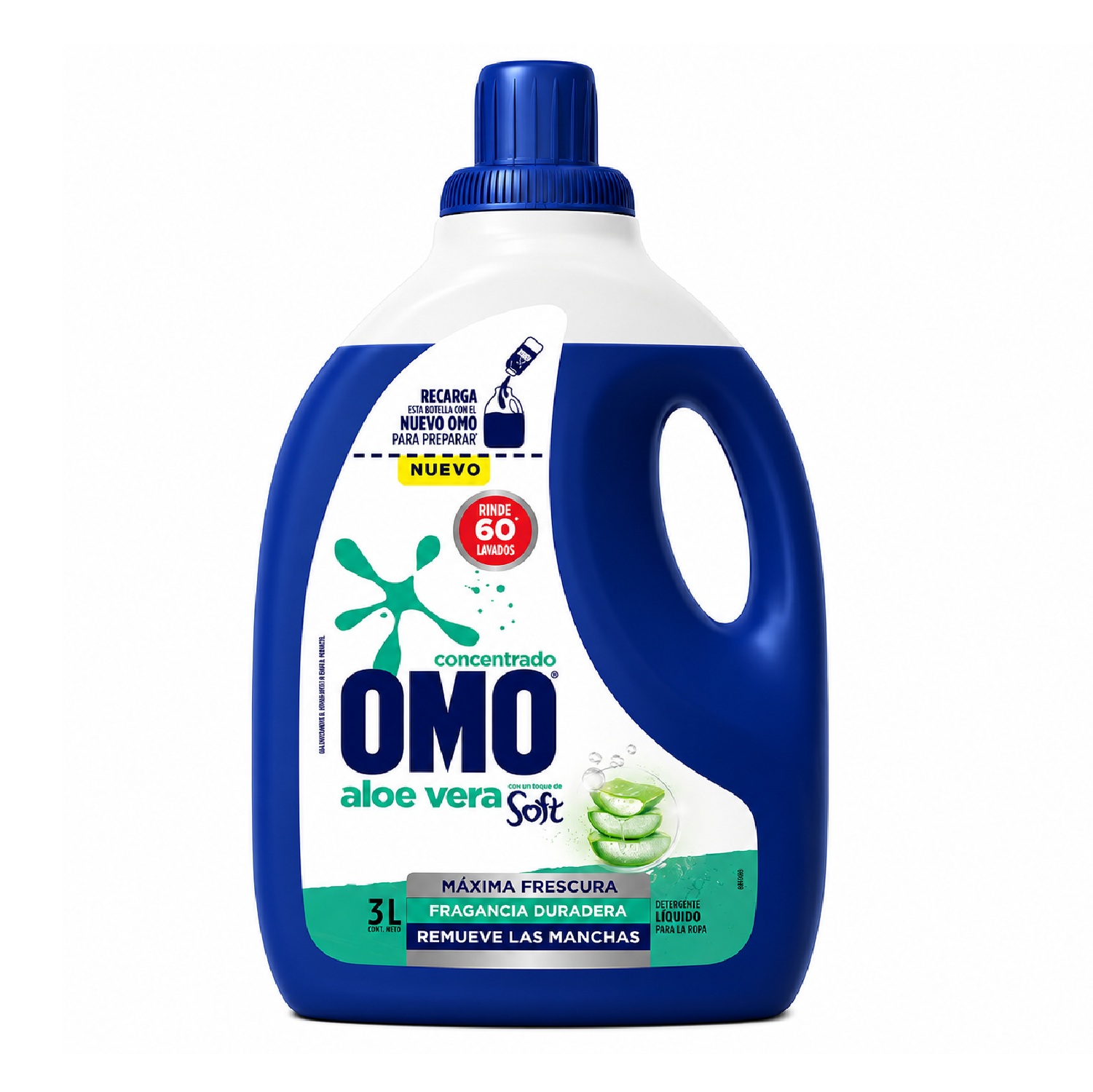 Detergente Liquido Aloe Vera Soft 3l Omo - Imagen 2