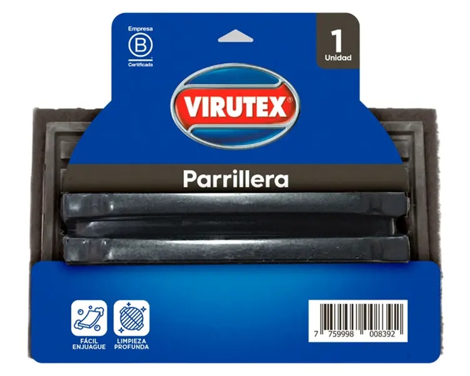 Esponja Parrillera Virutex Con Asa