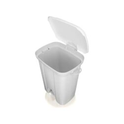Alternative view of Basurero Rectan. Blanco San Remo 36L Tapa y Pedal