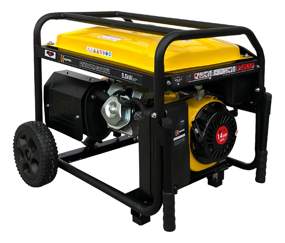 Generador Portátil Krafter Ki6000e 5.5 Kw - Imagen 3