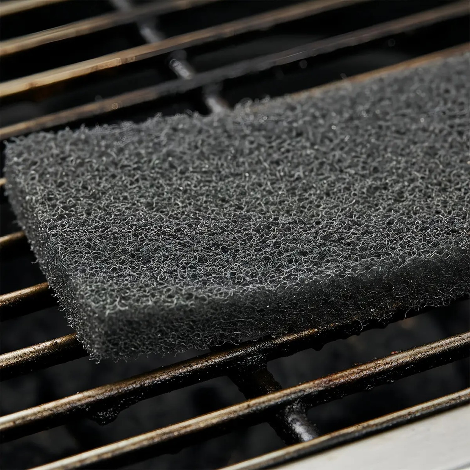 Virutex Fibra Parrillera X3 | Limpieza De Parrilla Y Plancha Negro - Imagen 2