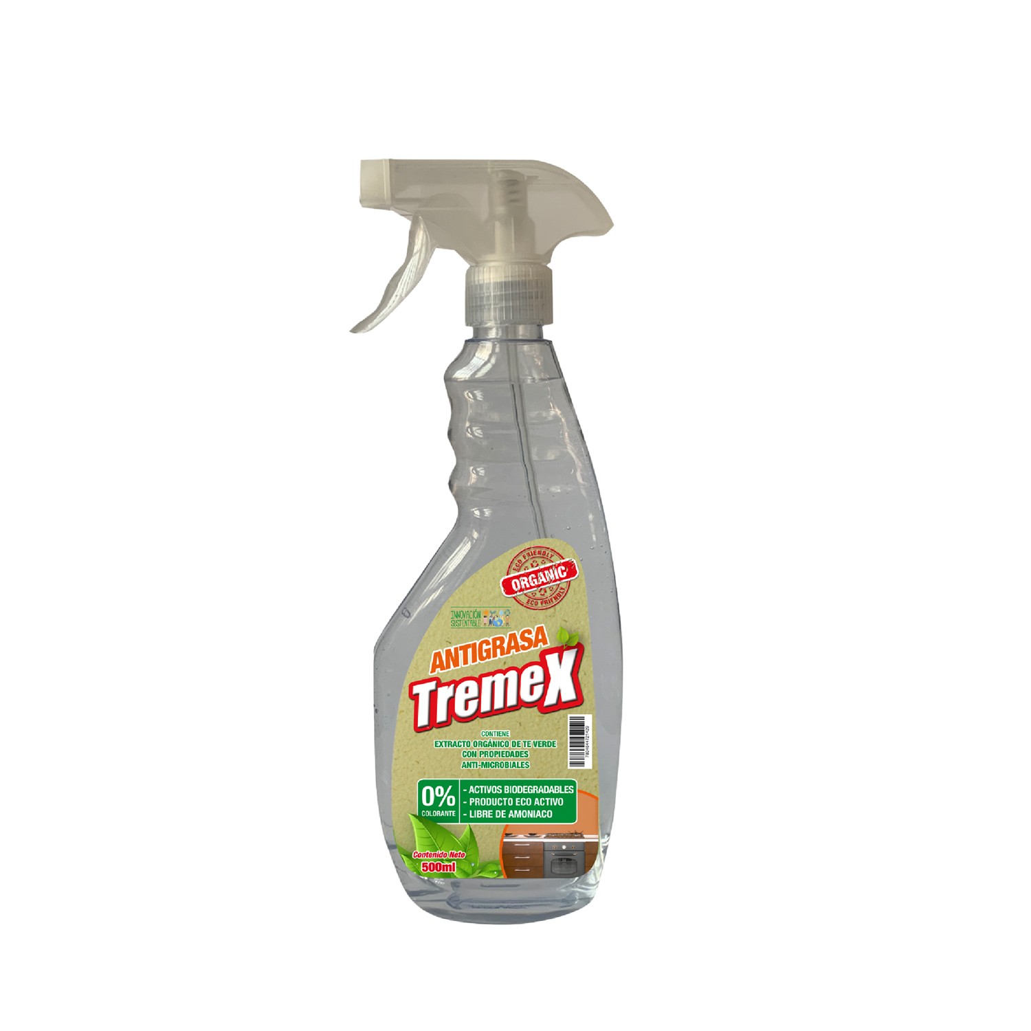 Tremex Antigrasa Organic Ecoactivo Con Gatillo 500 Cc - Imagen 2