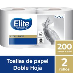 Toalla Papel Elite Doble Hoja 200mts 2un