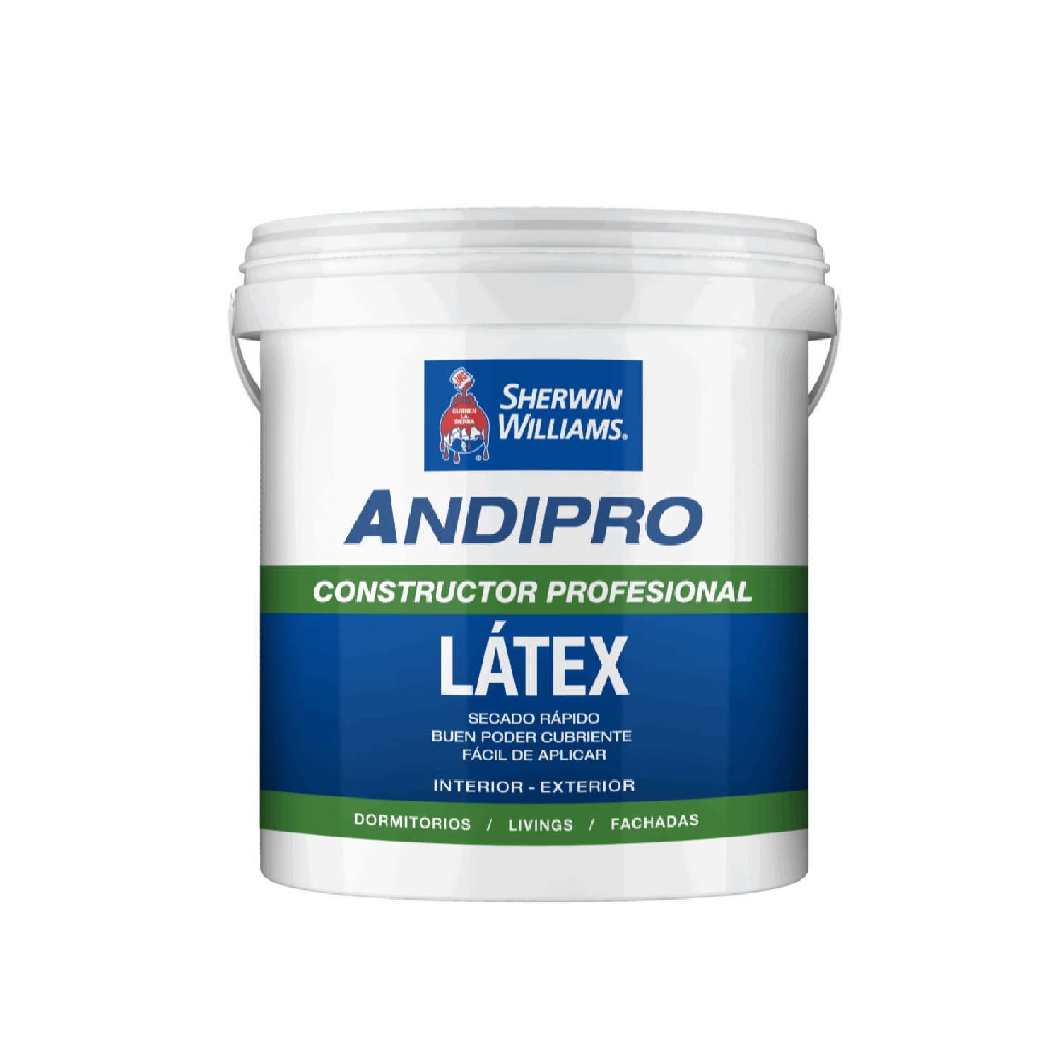 Pintura Látex Mate Blanco Andipro Sherwin Williams Tineta