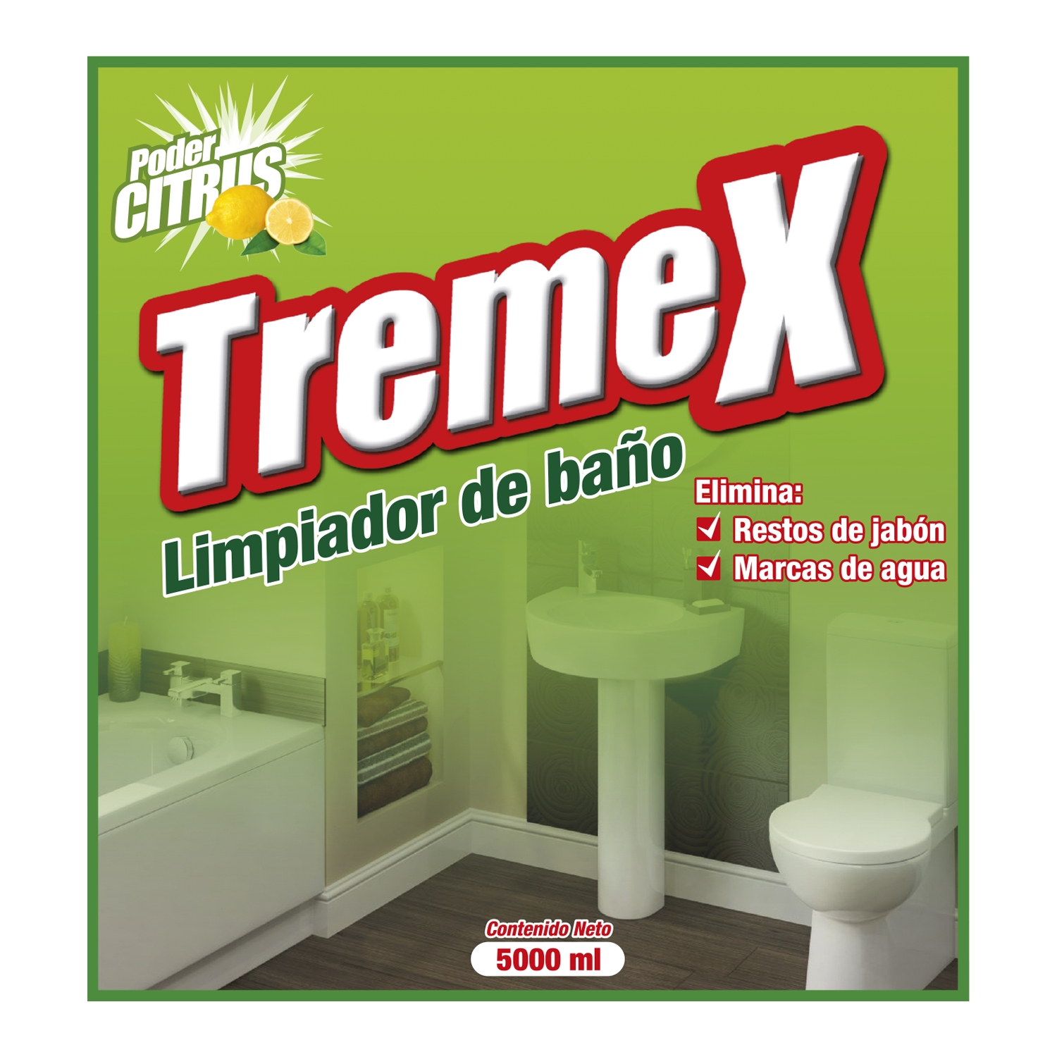 Limpiador/Desincrustante De Baño Tremex 5 Litros - Imagen 2