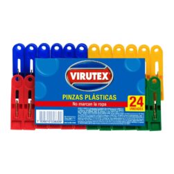 Pinzas Para Ropa De Plástico X24 Virutex