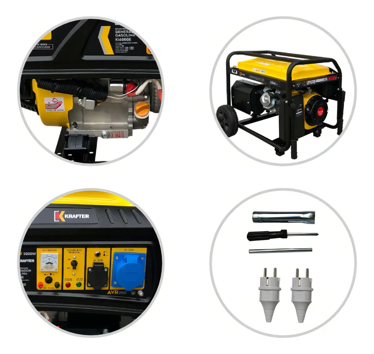 Generador Portátil Krafter Ki6000e 5.5 Kw - Imagen 5