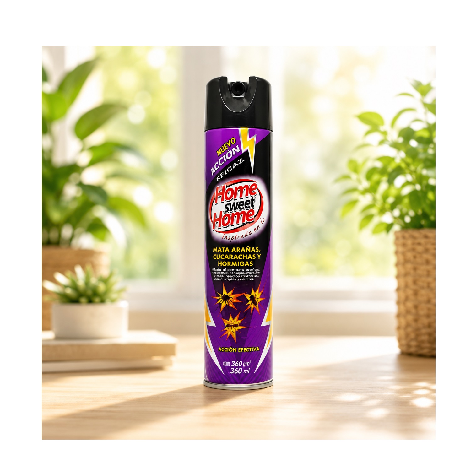 Aerosol Insecticida Home Sweet Arana/Cucar. 360CC - Imagen 2