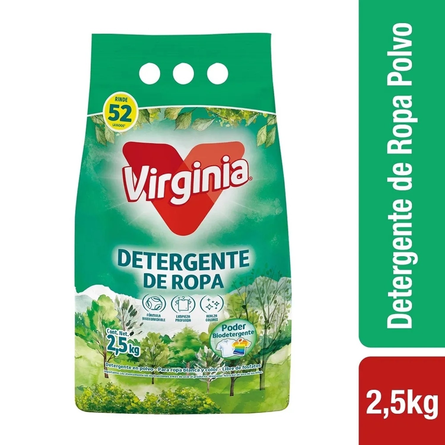 Detergente en Polvo Virginia 2.5 Kilos