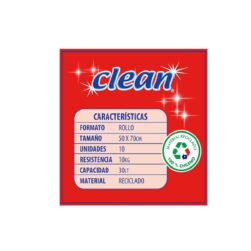Alternative view of Bolsa Basura Clean 50x70 Cm Rollo X10 Unidades