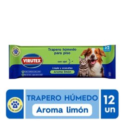 Trapero Húmedo Pets Virutex 12 Hojas Aroma Limón