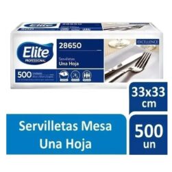 Servilletas De Papel Elite 33 X 33 (500 Unidades)