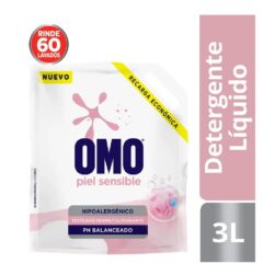 Alternative view of Detergente Líquido Omo Piel Sensible Hipoalergénico Líquido 3 Litros Doypack