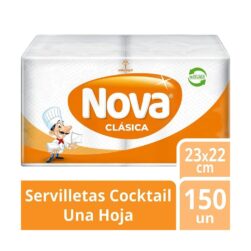 Servilleta Coctel Nova H/S 150 unidades