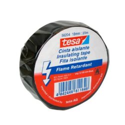 Cinta Aislante Negra 20m X 18mm Tesa Color Negro Liso