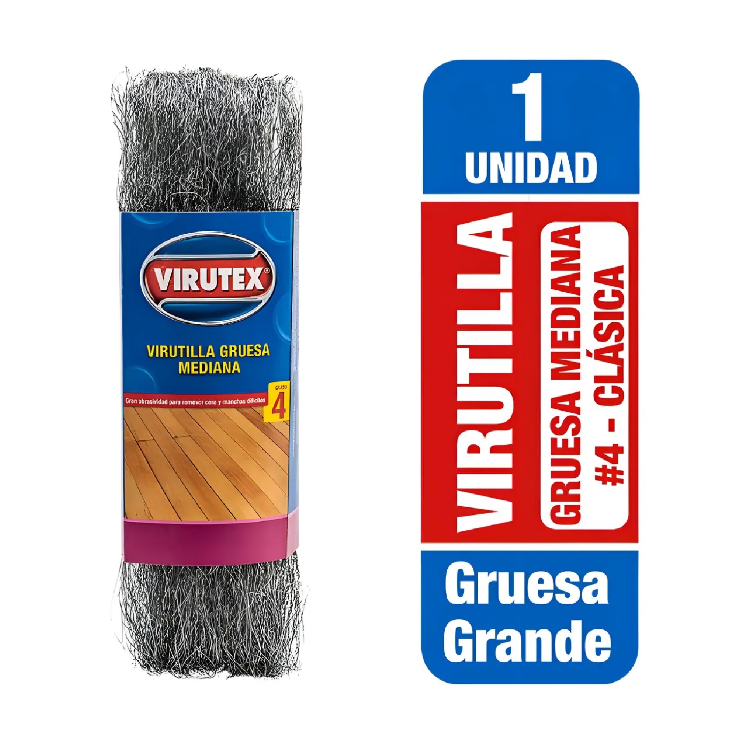Virutilla X1 Gruesa Mediana Abrasiva Grado 4 Virutex