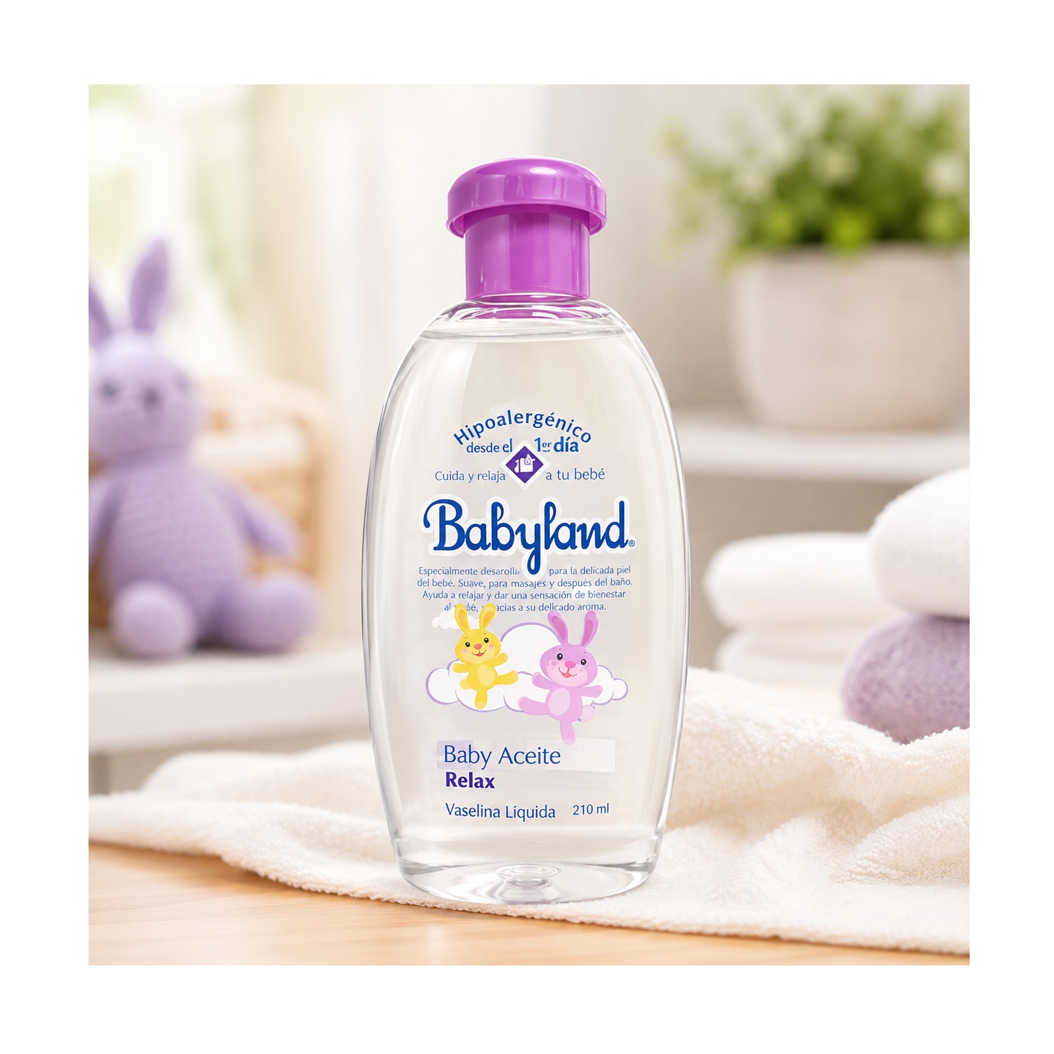 Babyland Aceite Bebe Relax Vaselina Liquida 210 Ml - Imagen 2