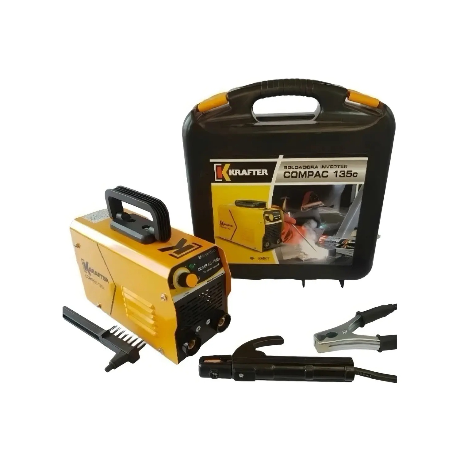 Soldadora Inverter Compac 135c 130a Krafter Color Único Color Amarillo
