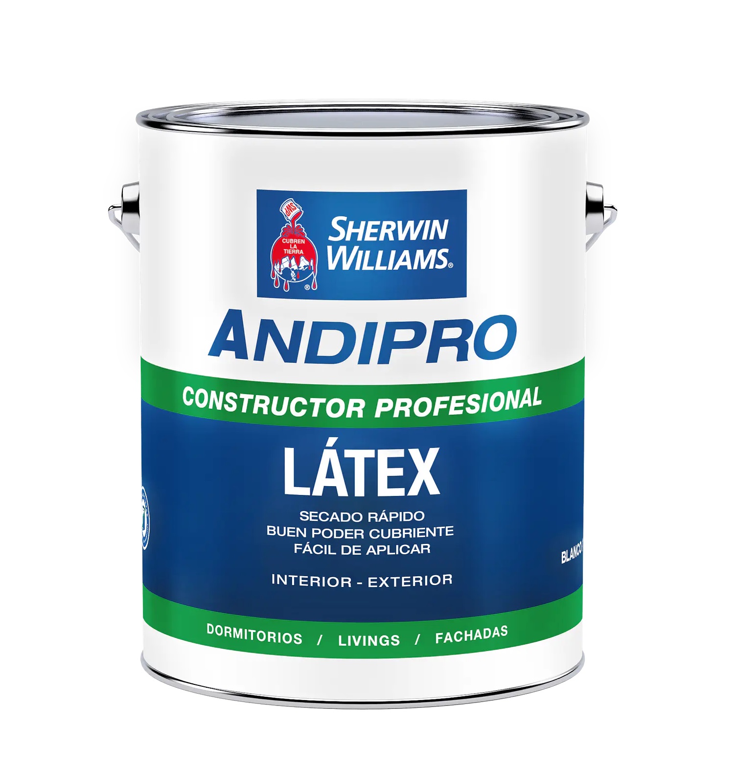 Látex Andipro Blanco Sherwin Williams Mate 1 Galon