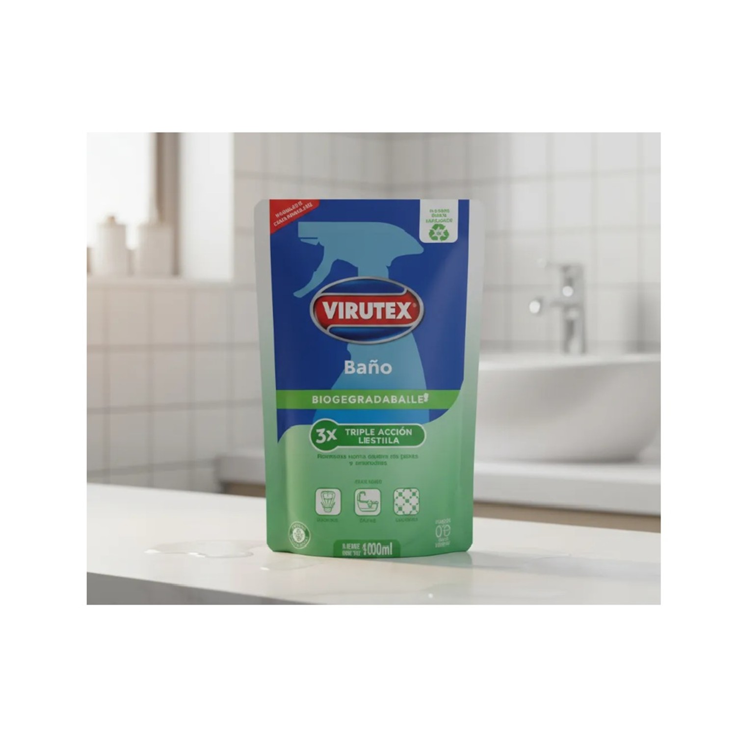 Virutex Limpiador Baño Doypack 500 Ml - Imagen 2