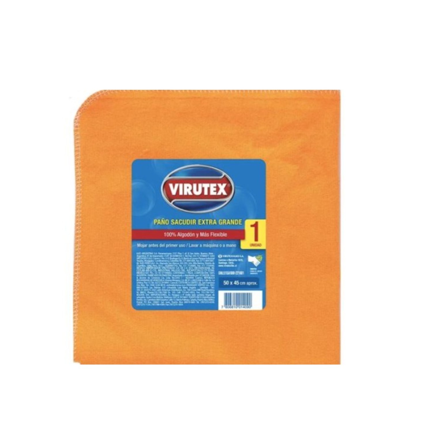 Paño Virutex Género Naranjo 45x50 Cm Calidad Para Sacudir Naranja - Imagen 2