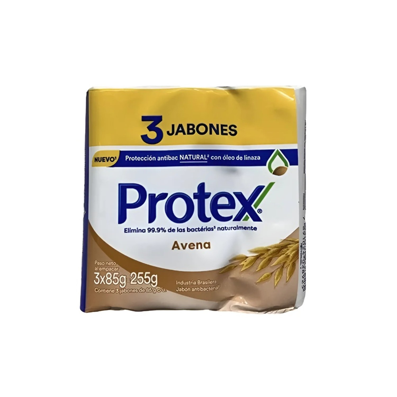 Jabon Protex Antibacterial Avena X3unidades