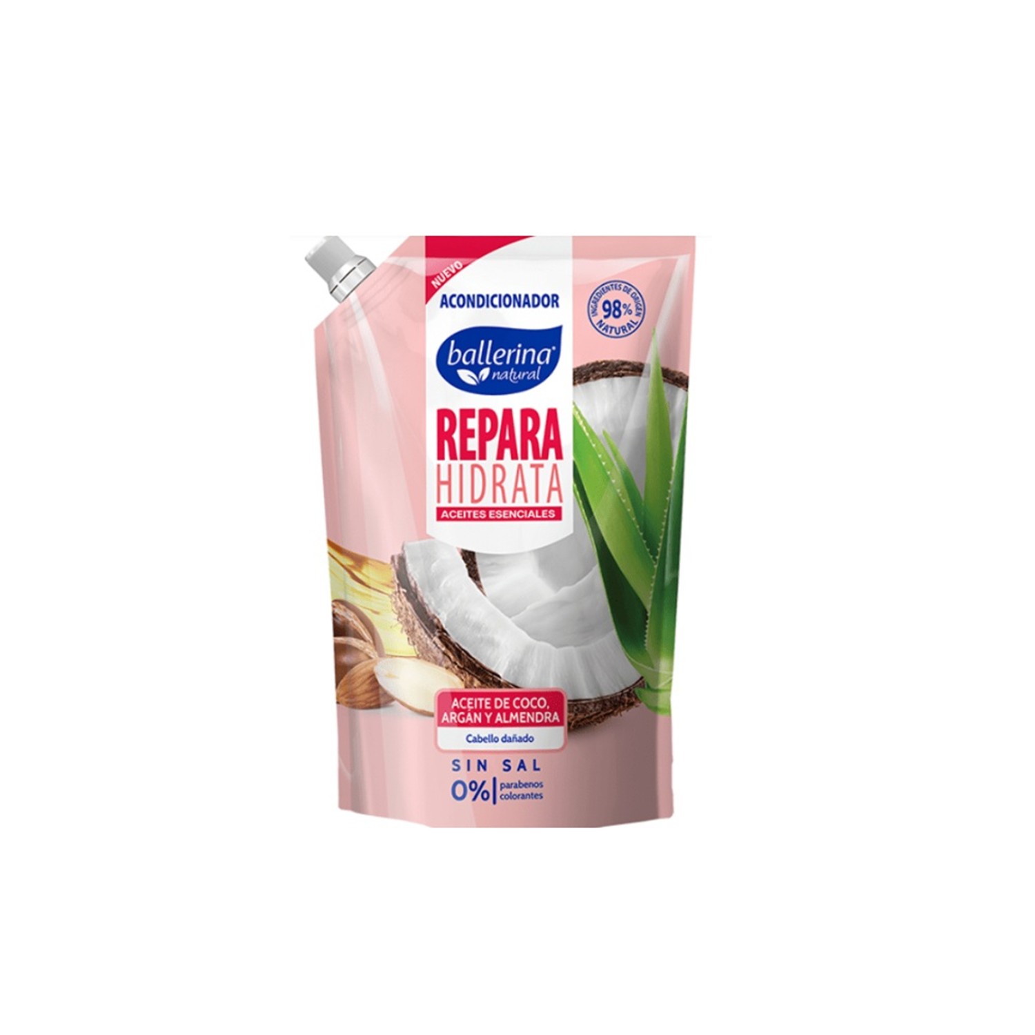 Acondicionador Ballerina Doypack Rep. Coco Y Almendra 750 Ml