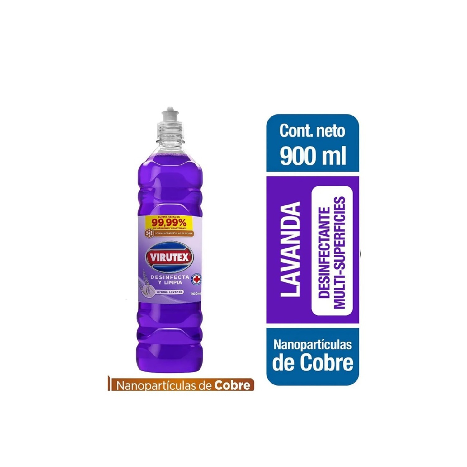 Limpiador Líquido Desinfectante Lavanda 900 ml Virutex