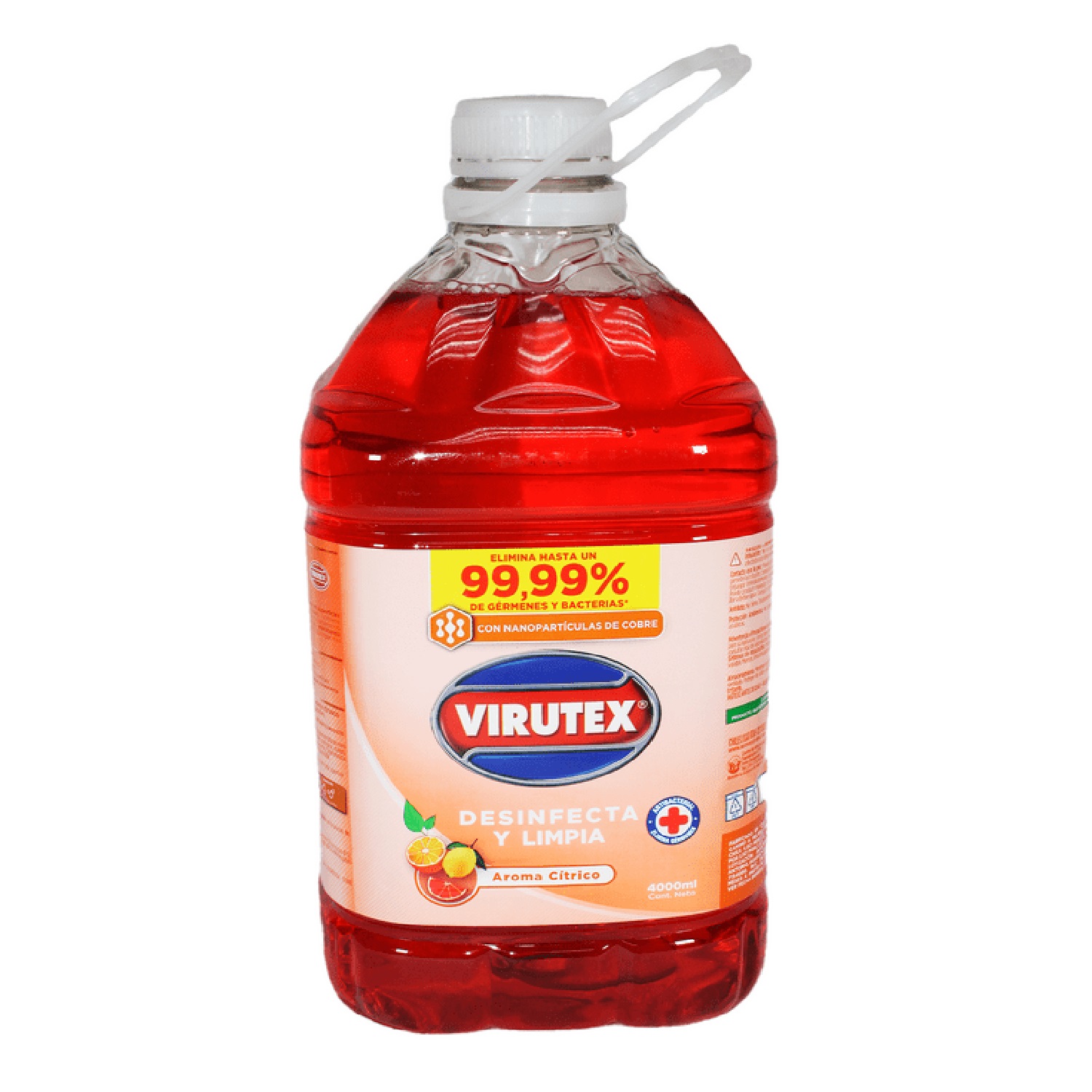 Limpiador Líquido Desinfectante Cítrico 4l Virutex