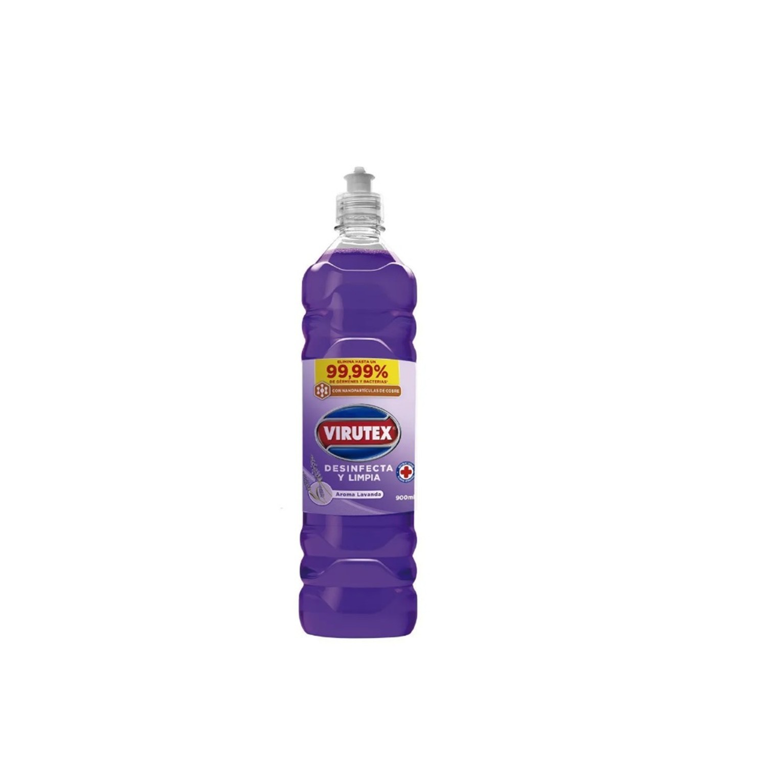 Limpiador Líquido Desinfectante Lavanda 900 ml Virutex - Imagen 2