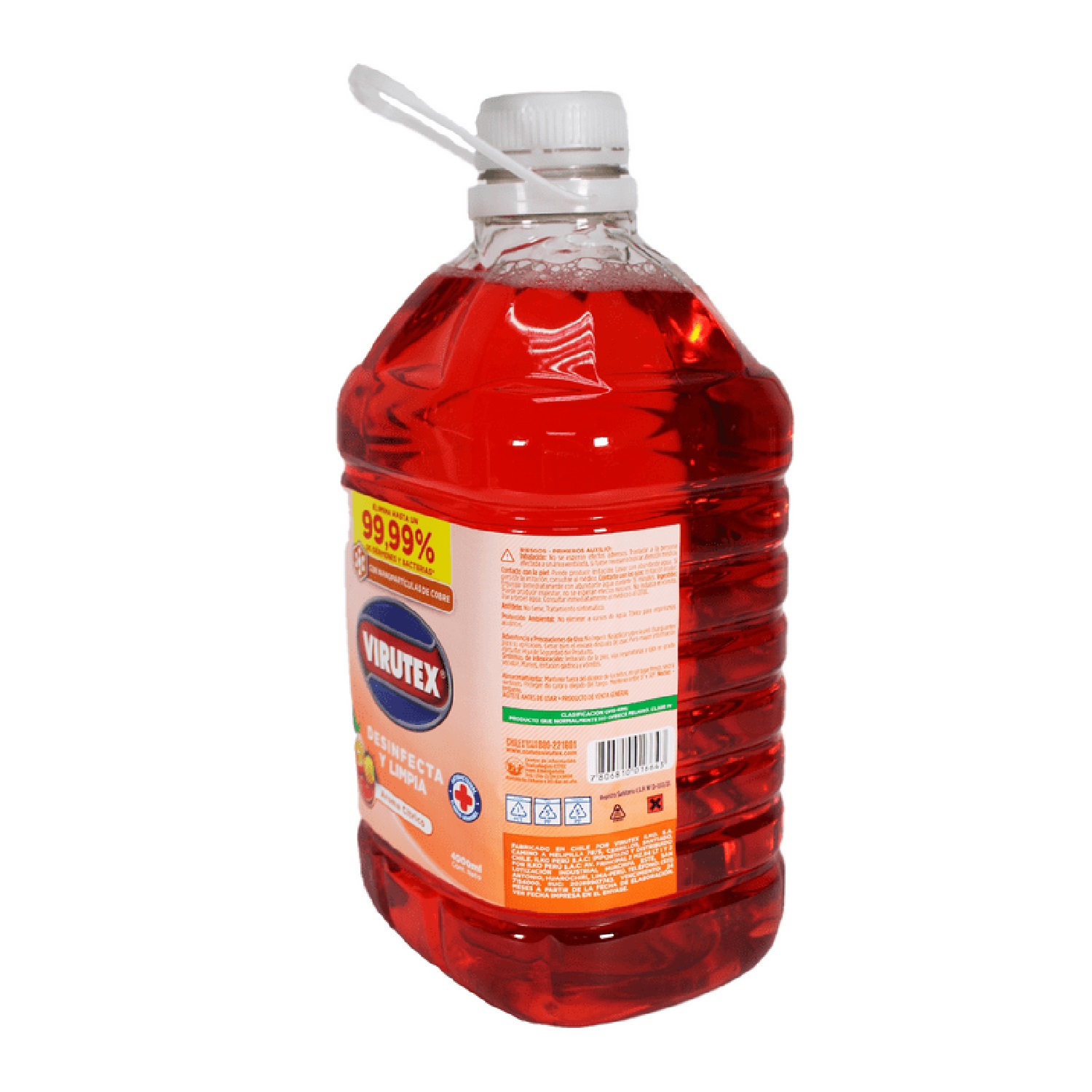 Limpiador Líquido Desinfectante Cítrico 4l Virutex - Imagen 2
